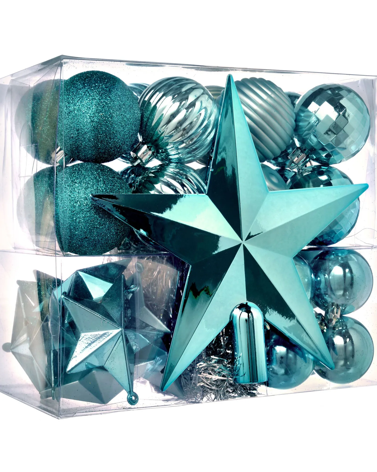 WeRChristmas Shatterproof Baubles^Teal Shatterproof Baubles Set, 42 Pack