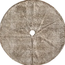 WeRChristmas Skirts & Collars^Two Tones Fur Tree Skirt, Brown, 120 Cm