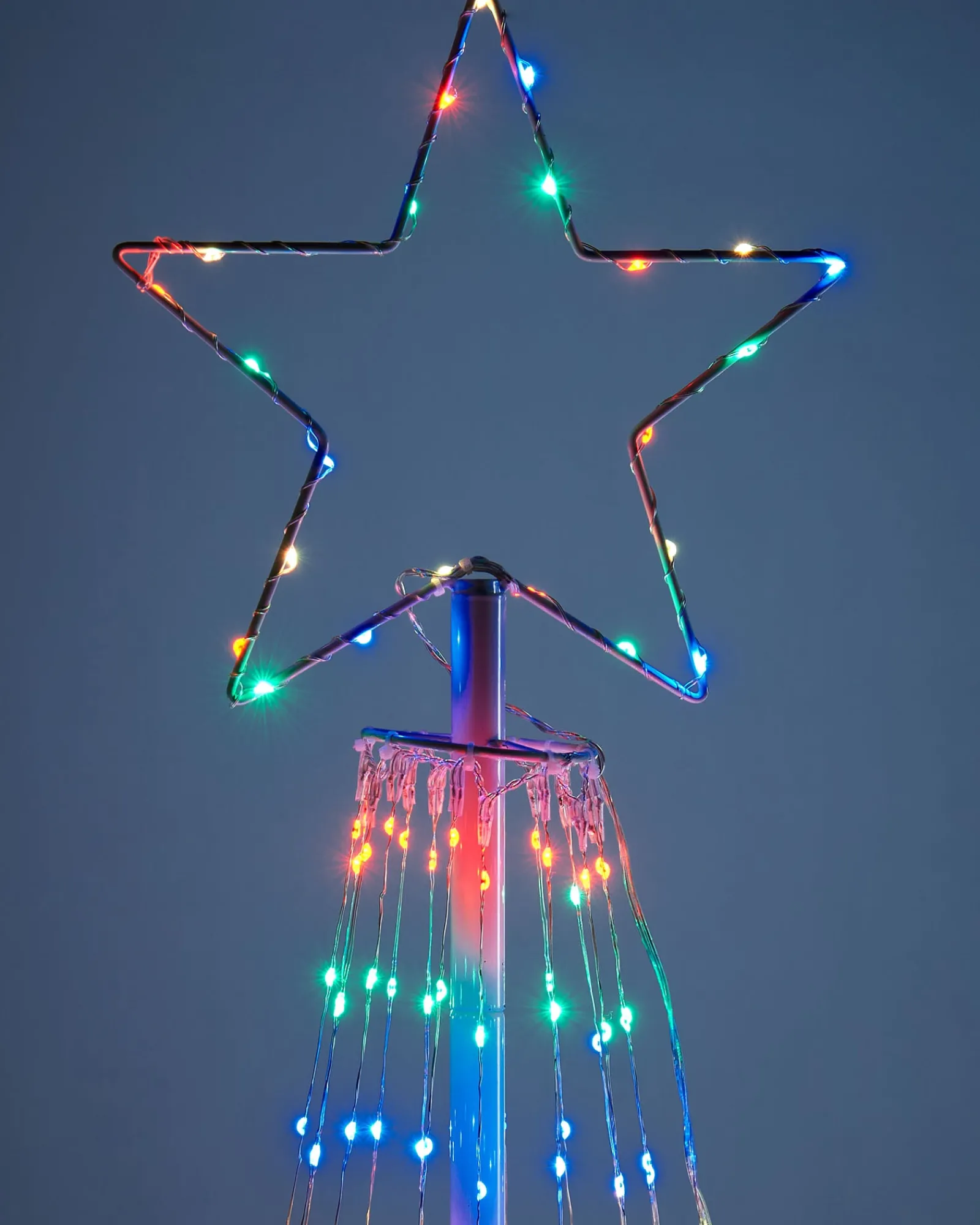 WeRChristmas Tree Silhouettes^Waterfall Christmas Tree, Multi-Coloured, 2.1 M