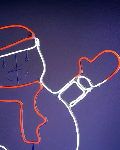 WeRChristmas Christmas Characters^Waving Snowman Neon Rope Light Silhouette, 72 Cm