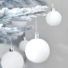 WeRChristmas Shatterproof Baubles^White Shatterproof Bauble, 50 Pack